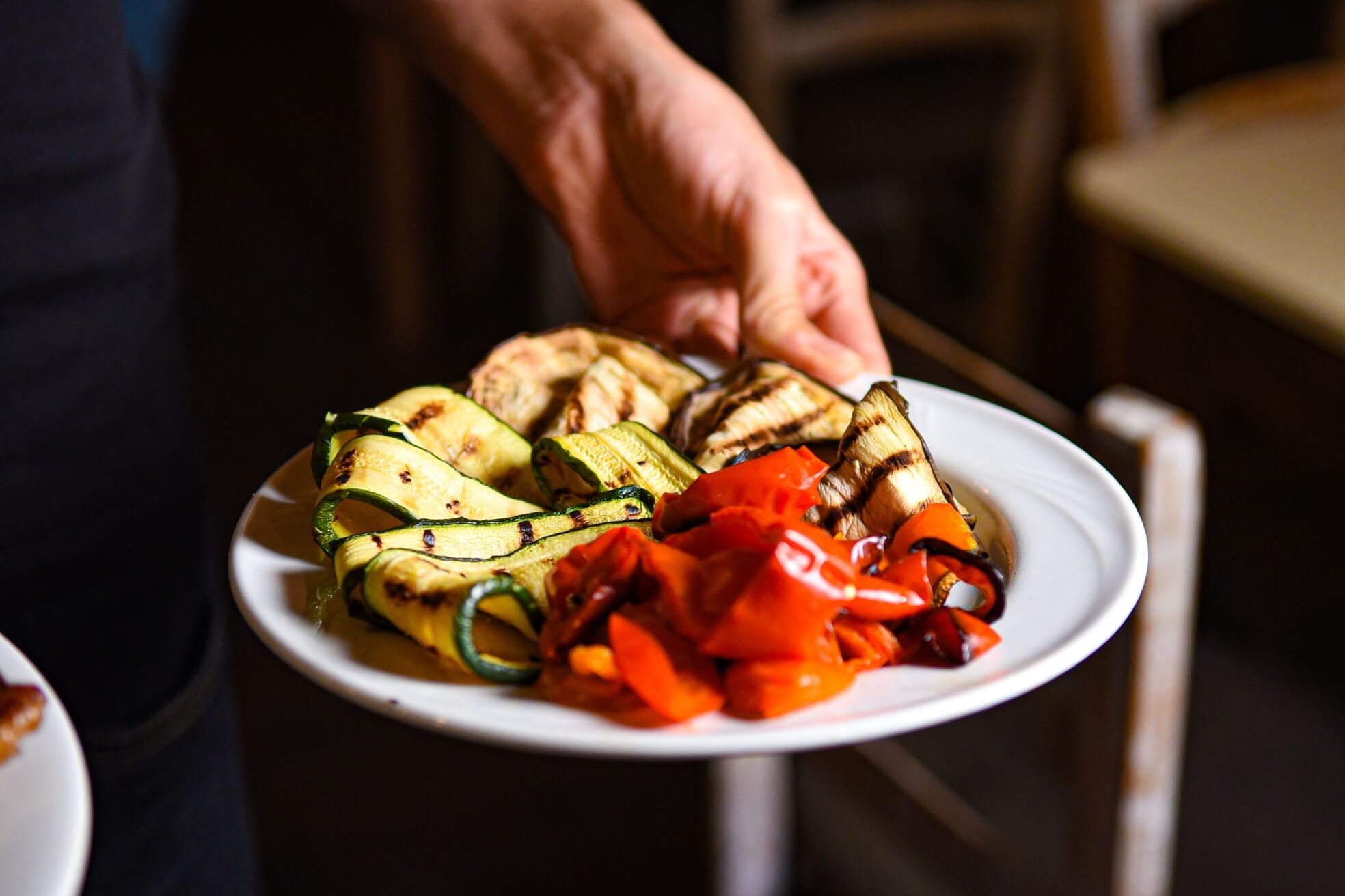 Verdure grigliate: zucchine, melanzane e peperoni